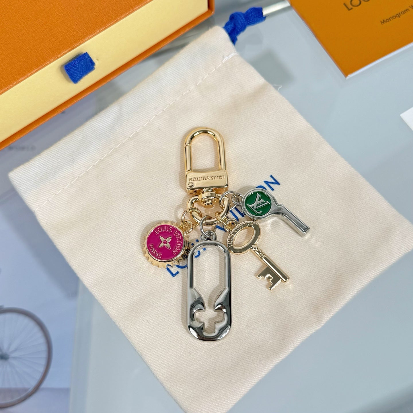 LV Whistle Keychain Charm