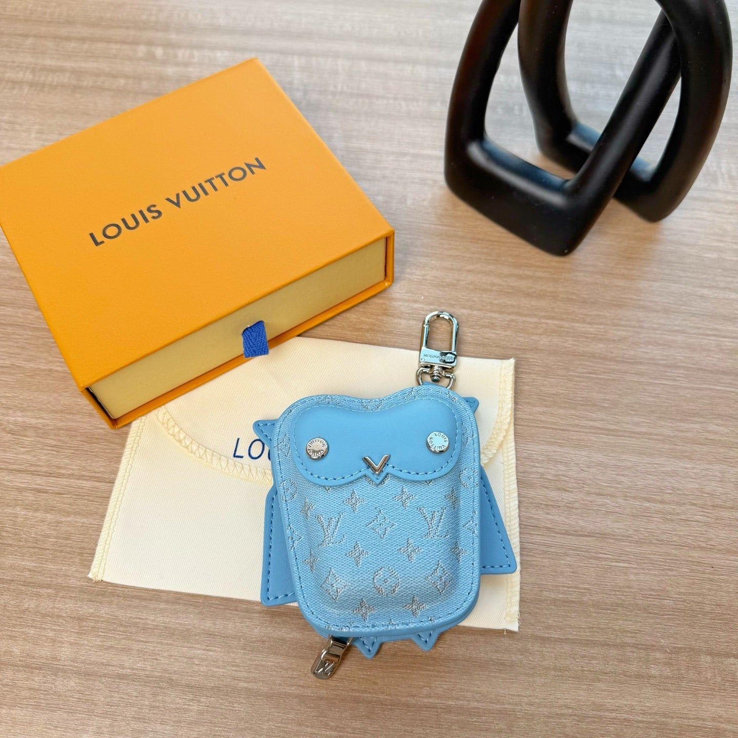 LV Owl Charm Canvas