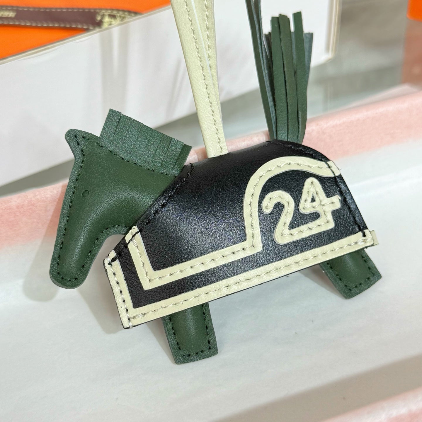 HM Rodeo Robeo 24 PM Charm Green mix Black Lambskin