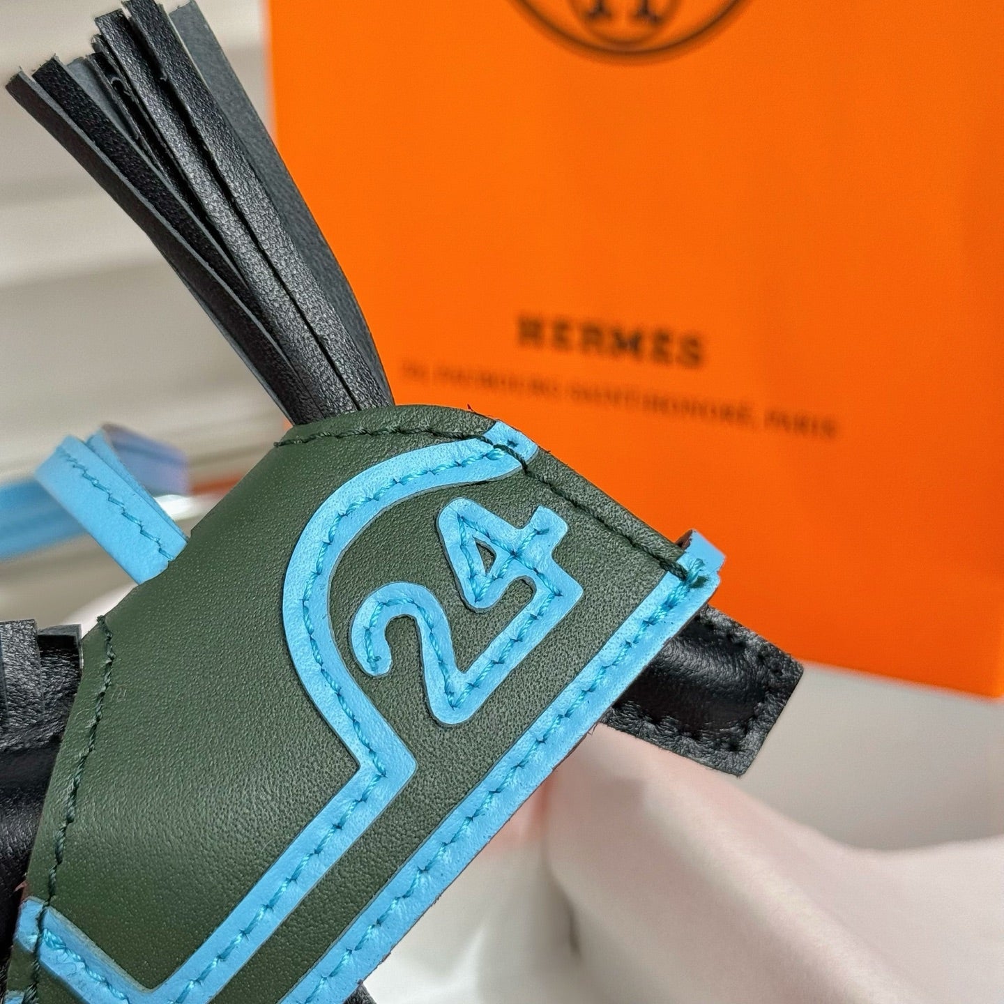 HM Rodeo Robeo 24 PM Charm Black mix Mangrove Green Lambskin