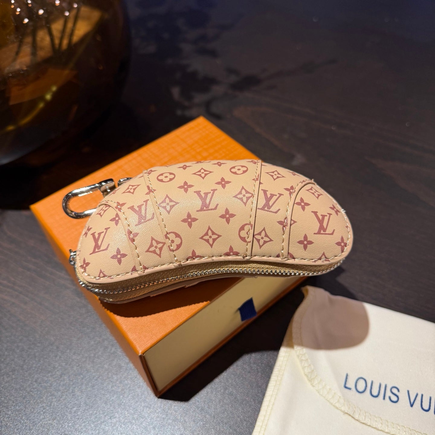 Louis Vuitton Croissant Beige Monogram Gradient Leather Bag