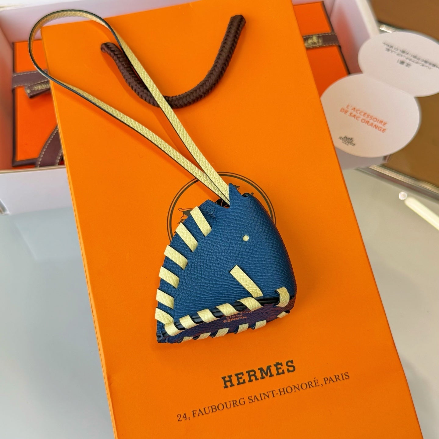 Hermes Cheval Tresse Charm Leather