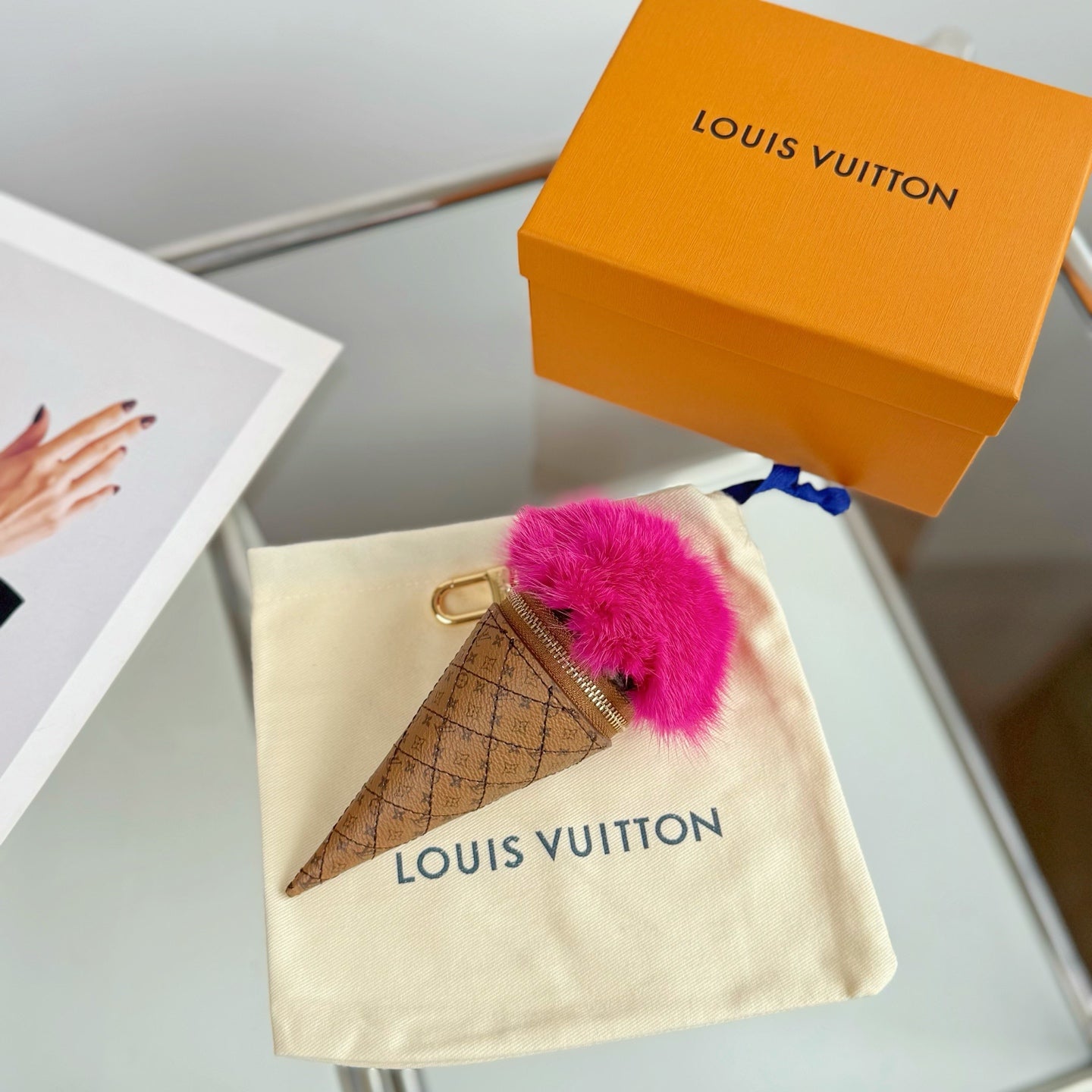 Louis Vuitton Ice Cream Cone Charm