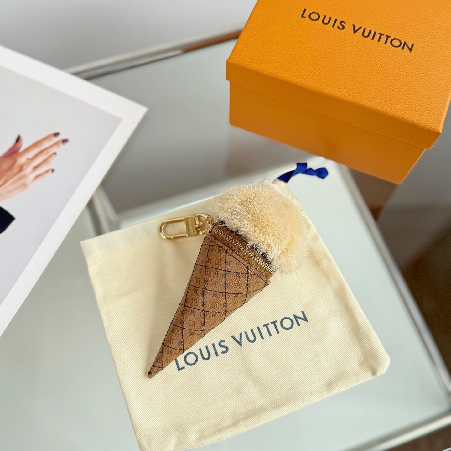 Louis Vuitton Ice Cream Cone Charm