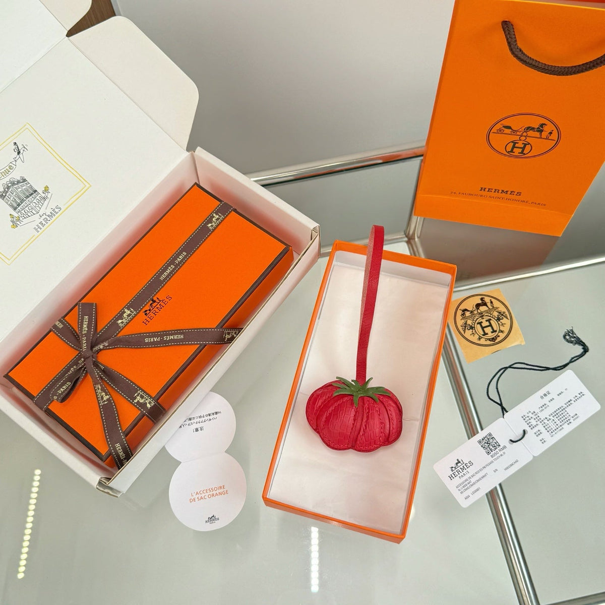 Hermes Tomato Bag Charm