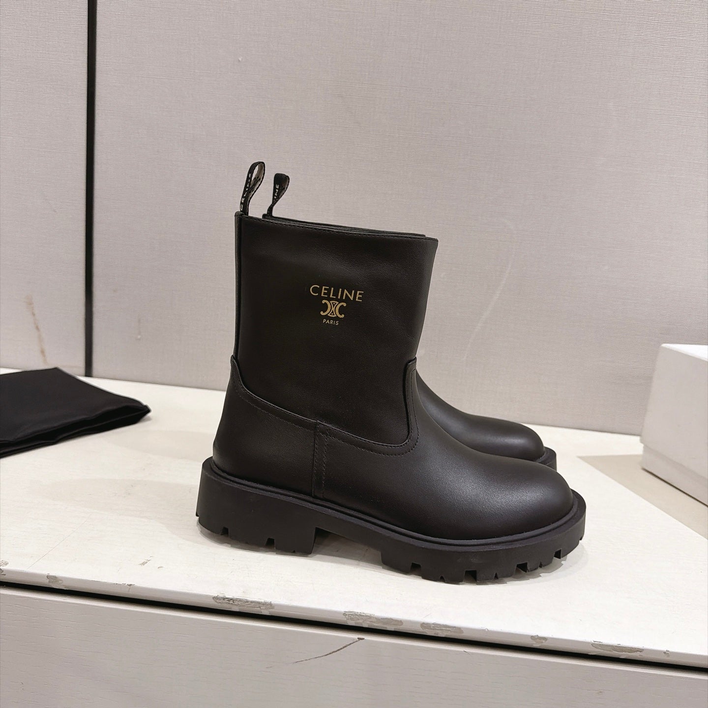 Celine 2026 Margaret Boots Leather 101100