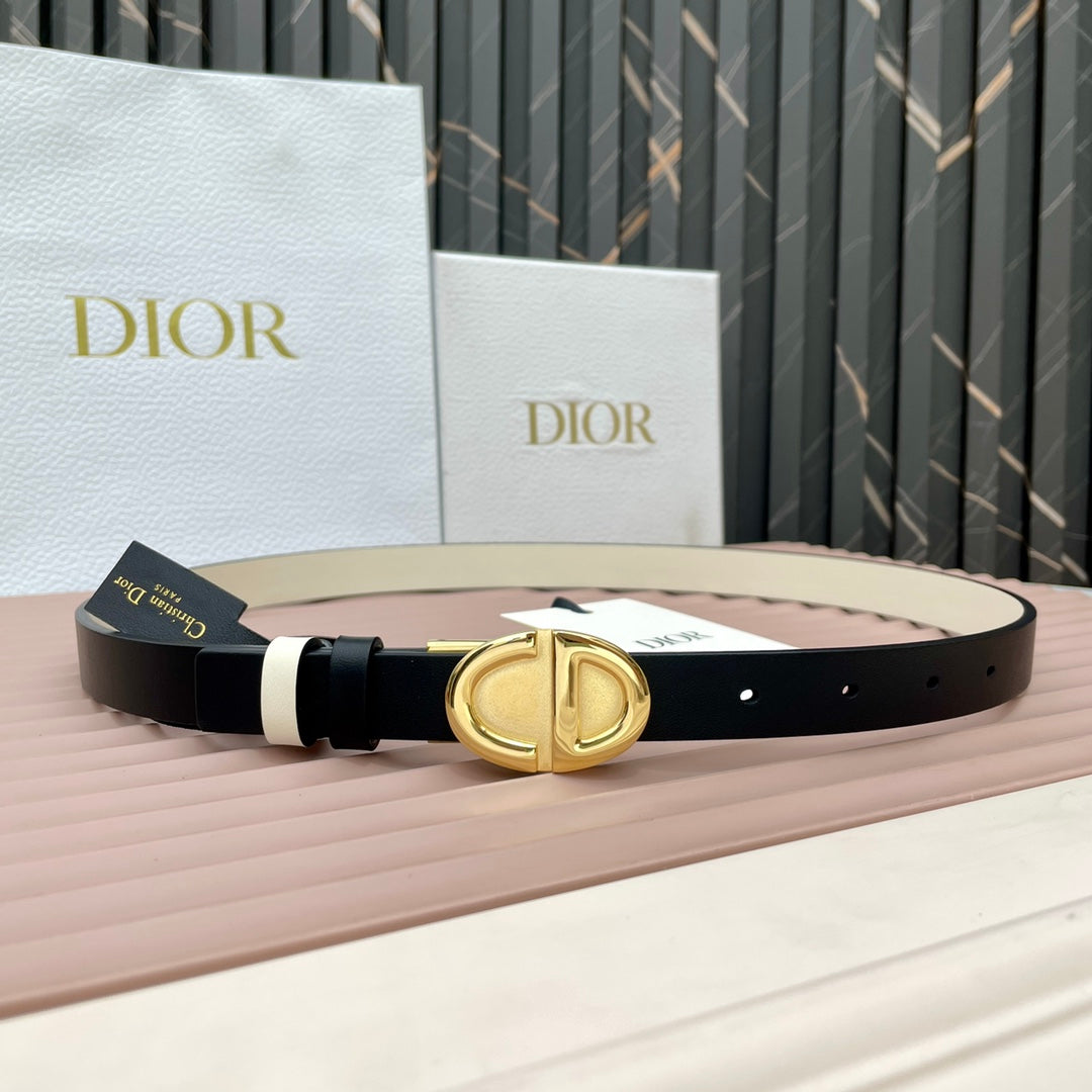 Dior 2026 Montaigne Reversible Belt 2.0cm Smooth Cowhide Leather