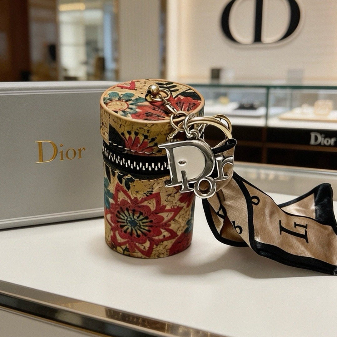 Dior Cylindrical Lipstick Pouch Charm
