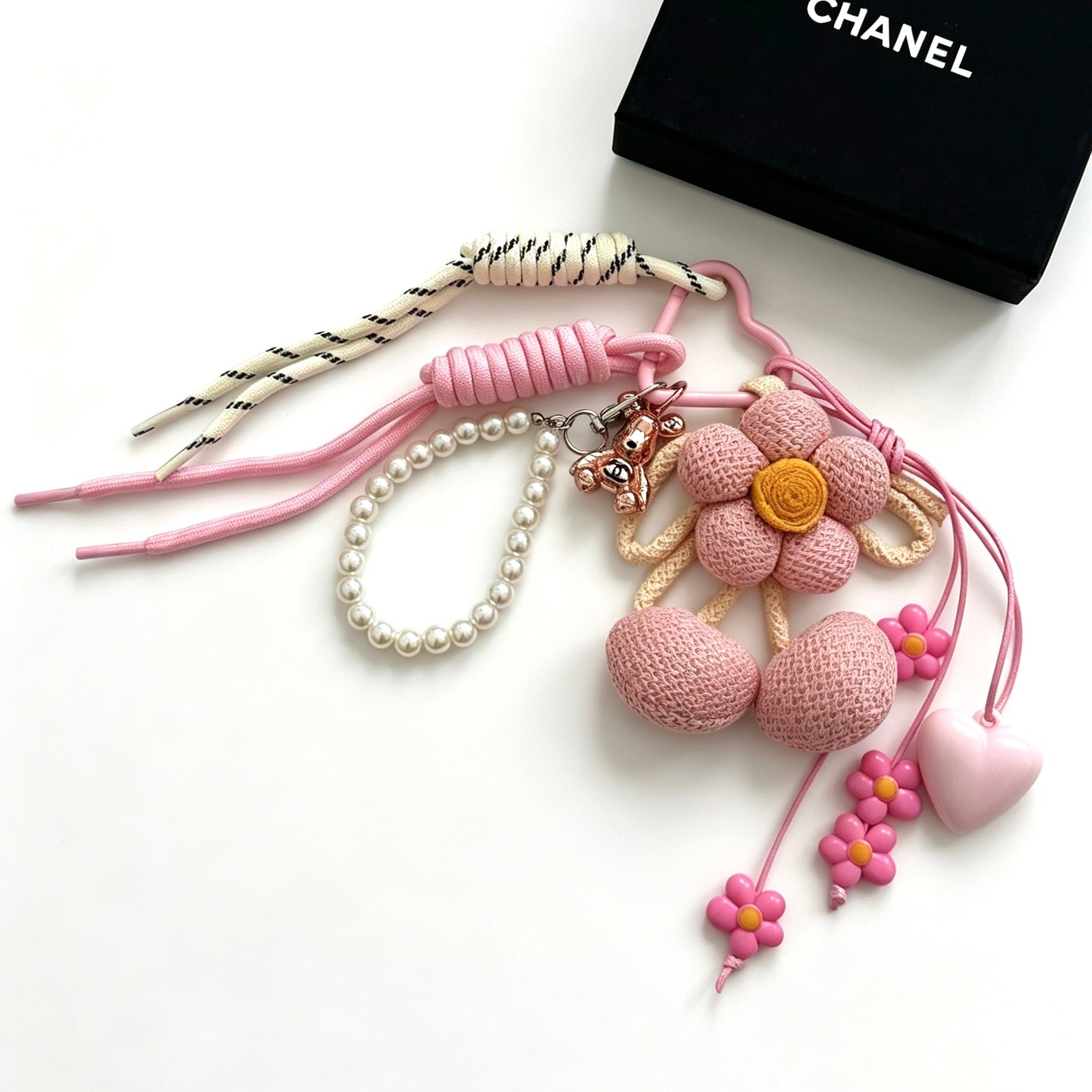 Chanel Knitted Flower Charm