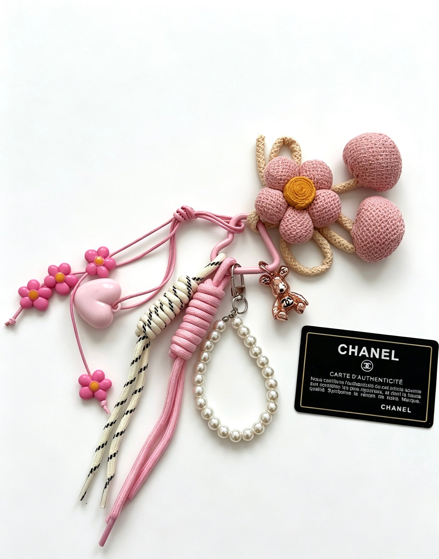 Chanel Knitted Flower Charm