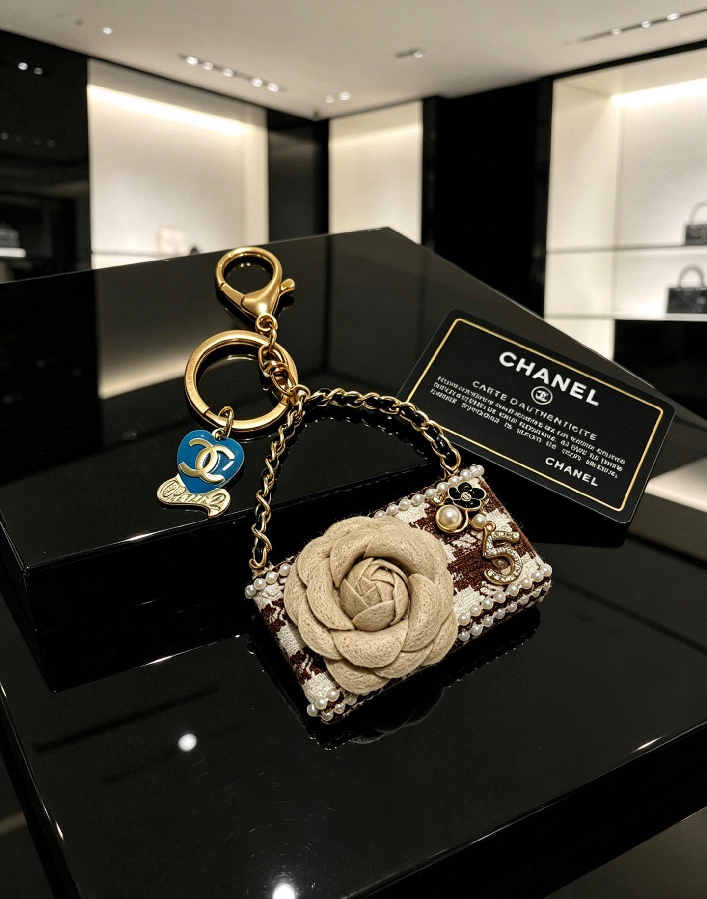 Chanel Flower Mini Bag Charm