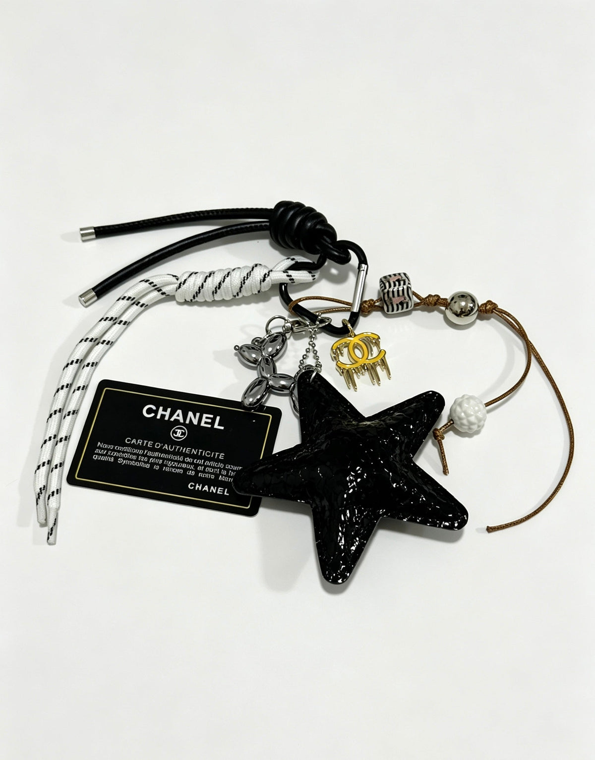 Chanel Bag Charm With Black Star