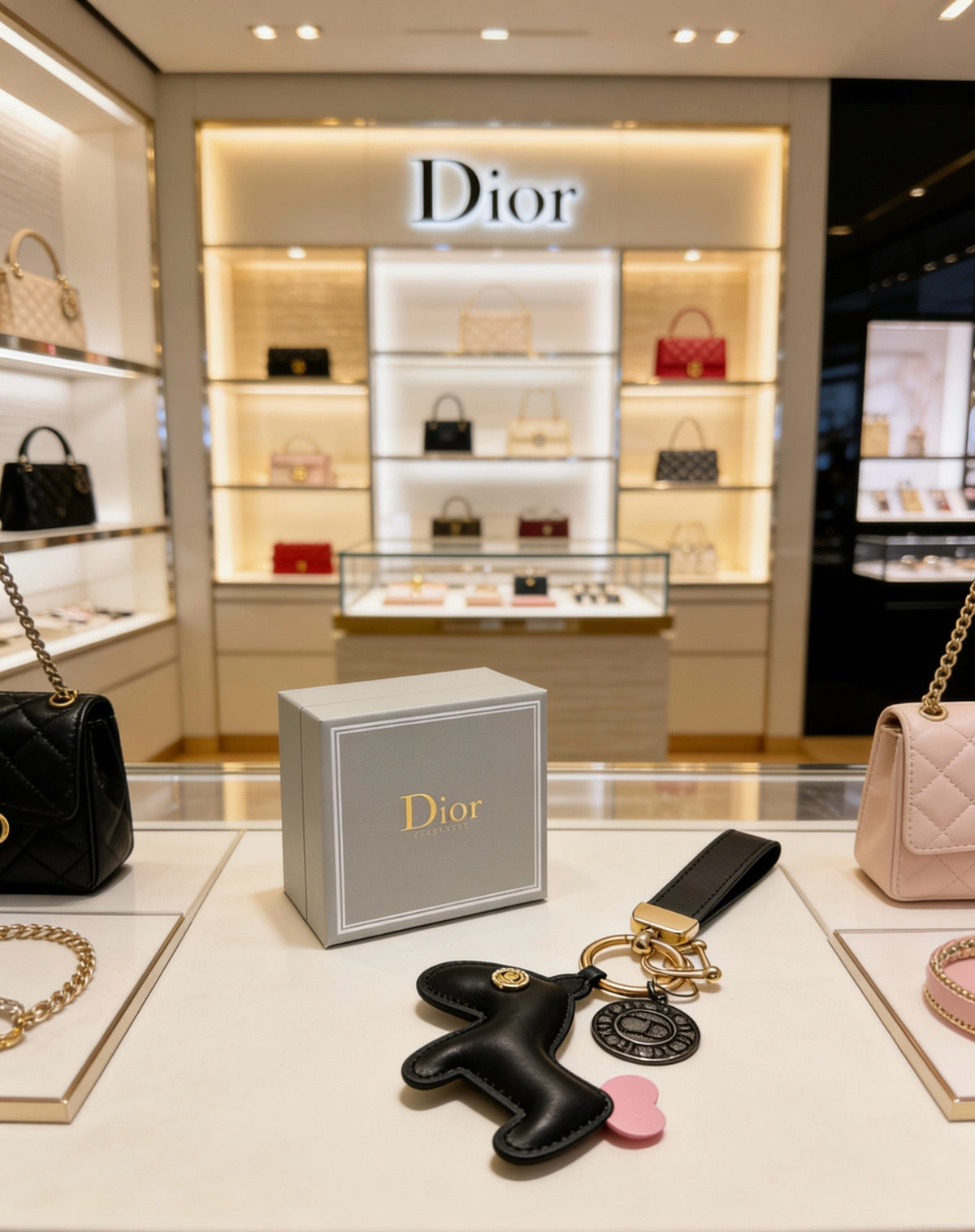 Dior Leather Horse Charm