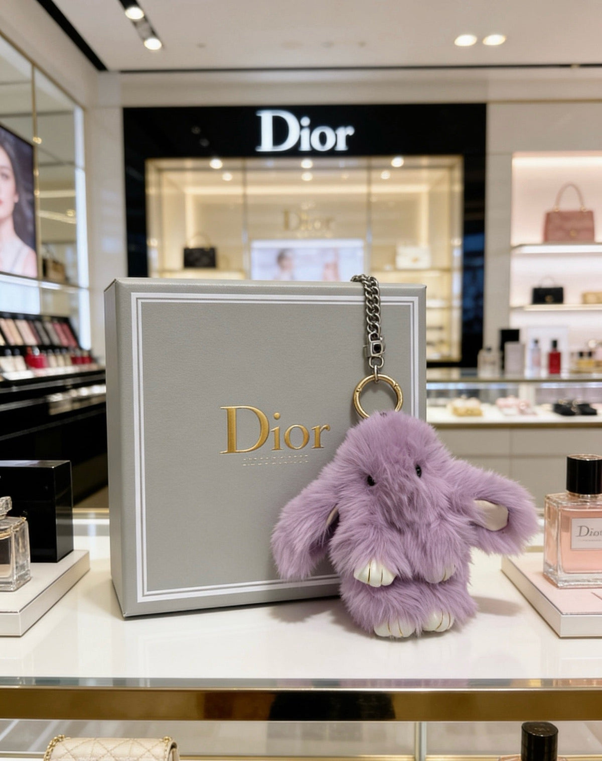 Dior Purple Rabbit Charm