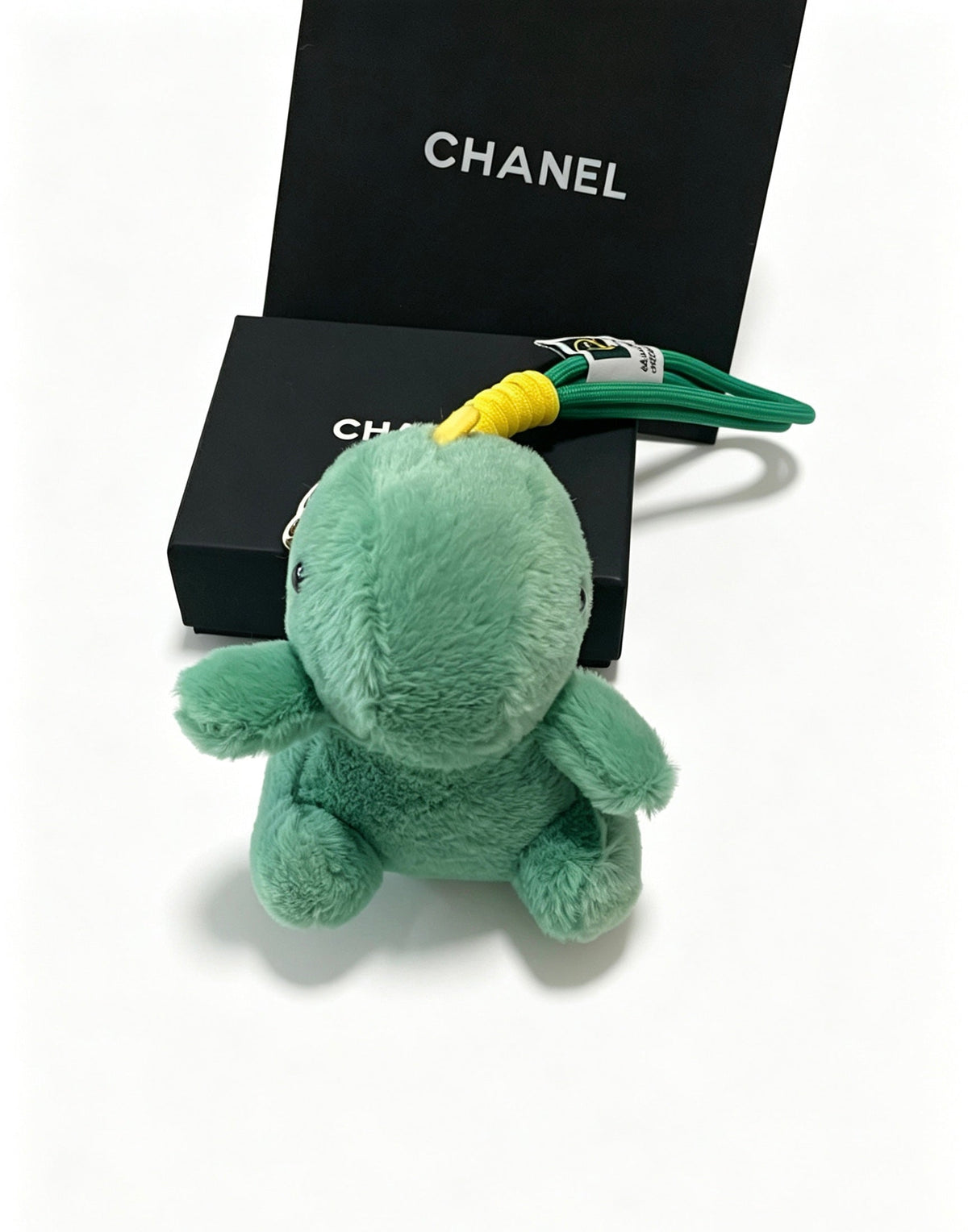 Chanel Cute Green Dinosaur Plush Toy Bag Charm