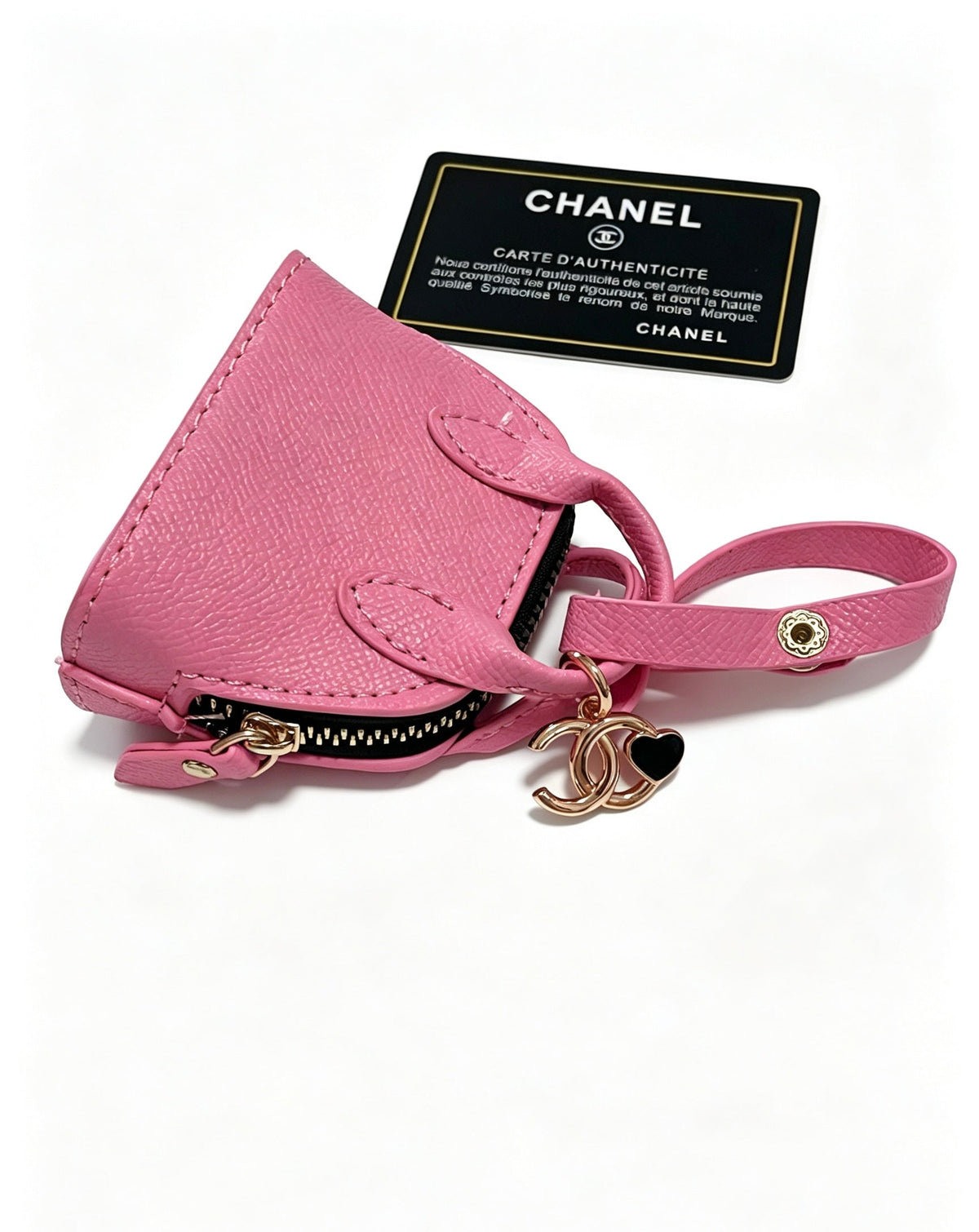 Chanel Pink And Blue Bag Charm