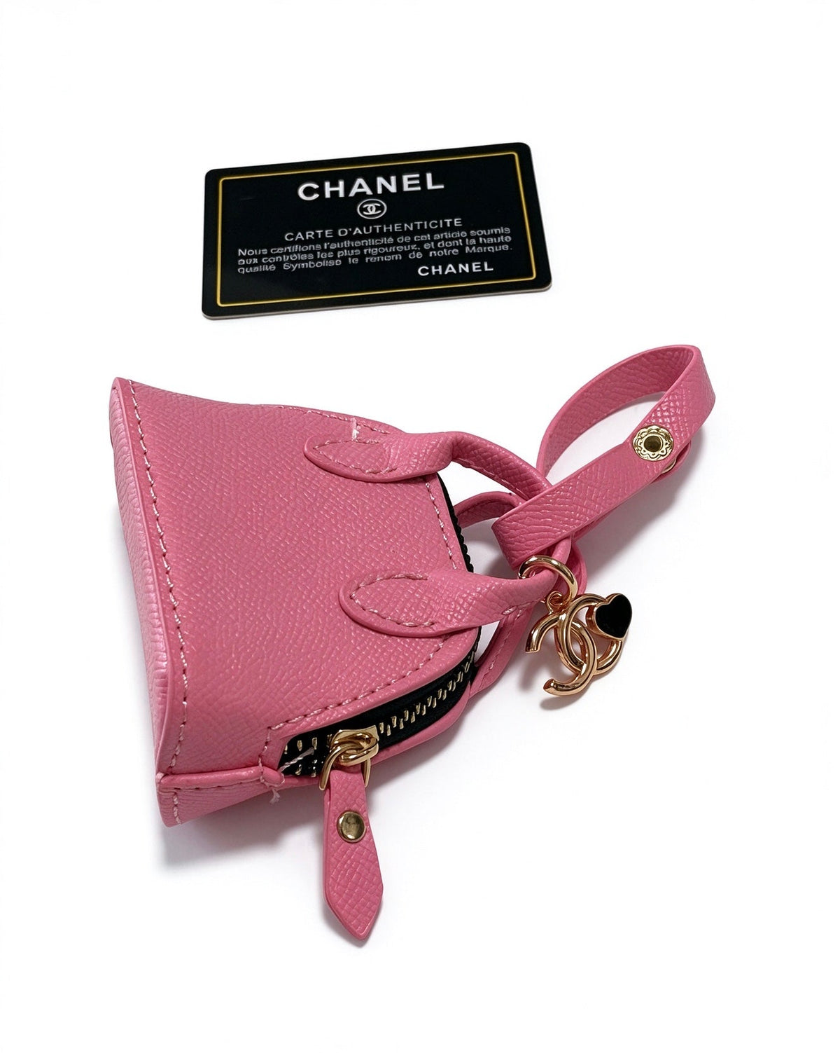 Chanel Pink And Blue Bag Charm