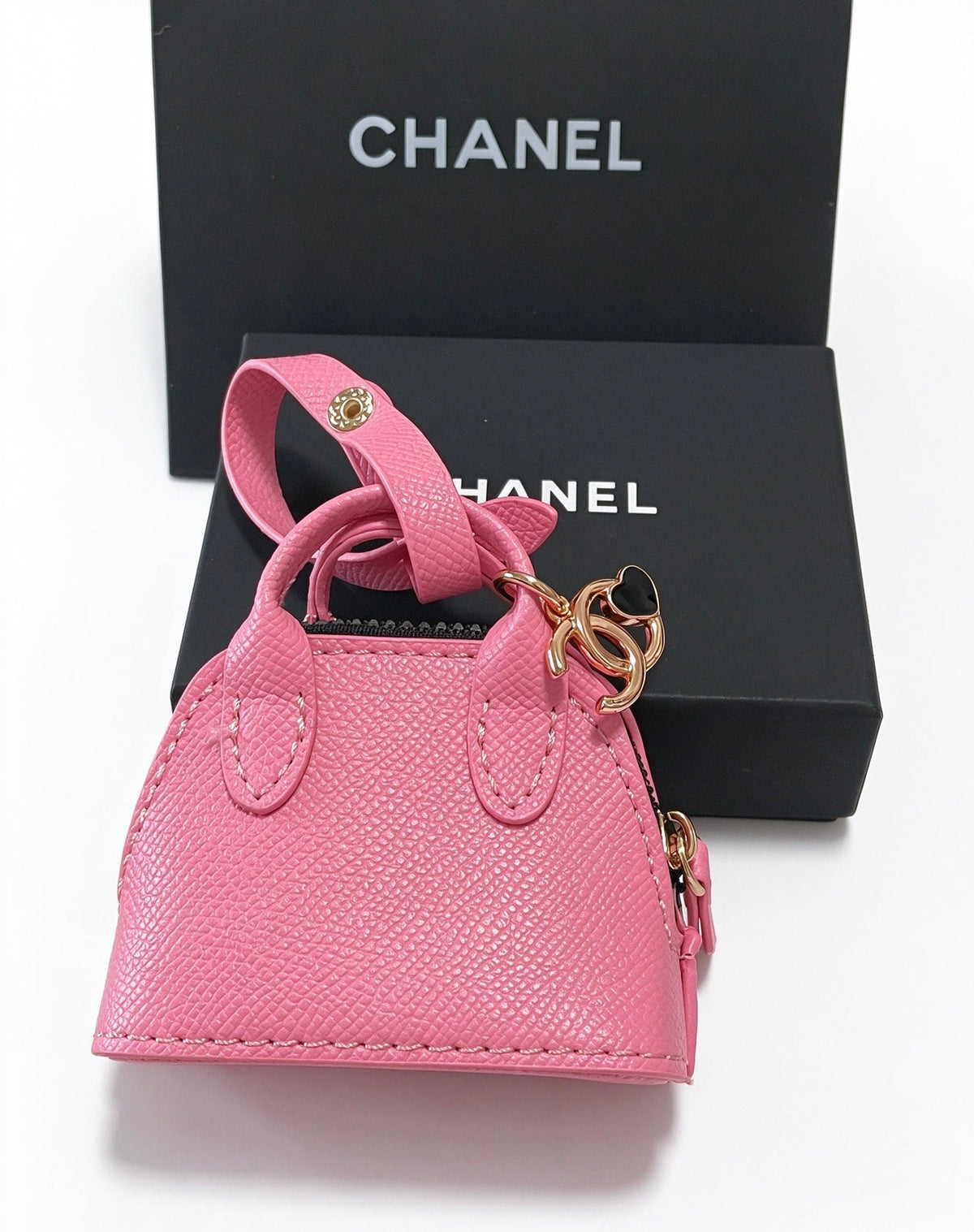 Chanel Pink And Blue Bag Charm