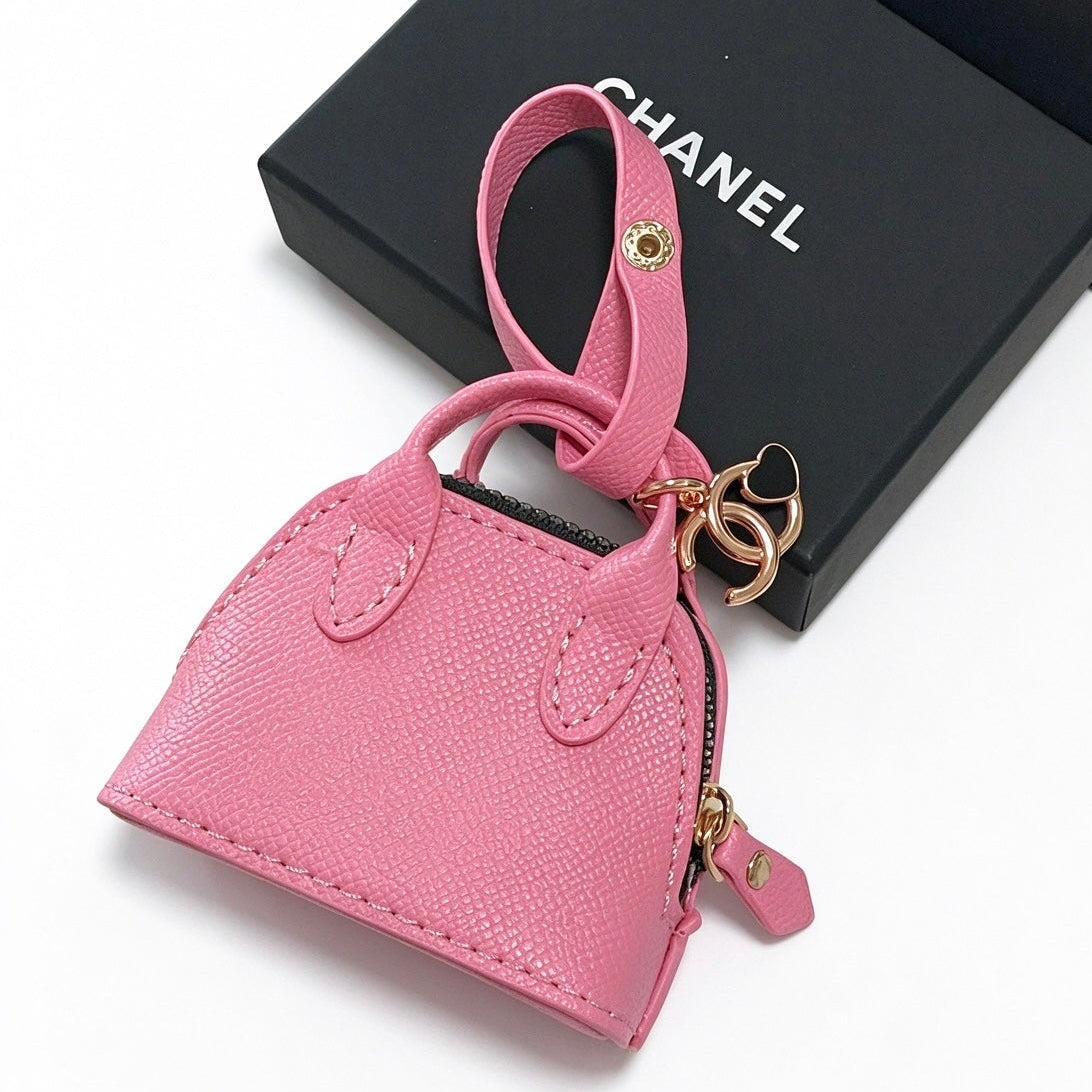 Chanel Pink And Blue Bag Charm