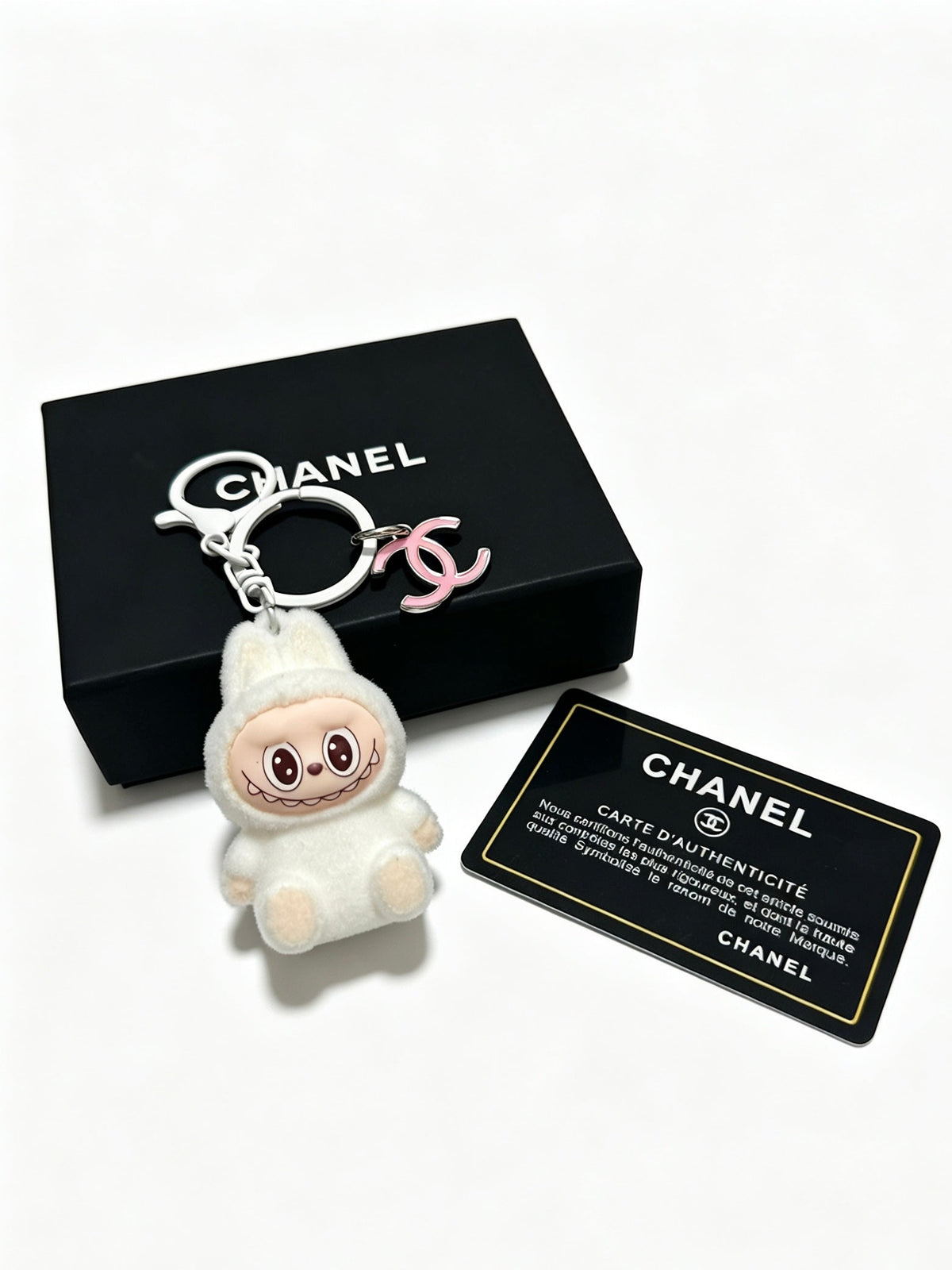 Chanel White Labubu Charm