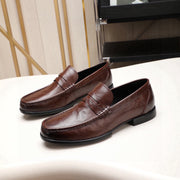 GG Men's Loafer Brown Calfskin 525163
