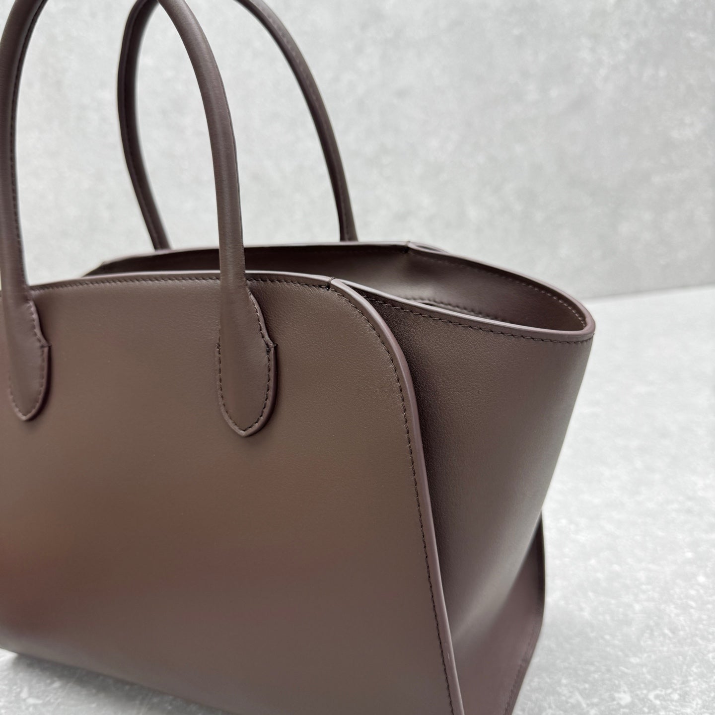 The Row 2025 Marlo  Bag Chocolate Leather