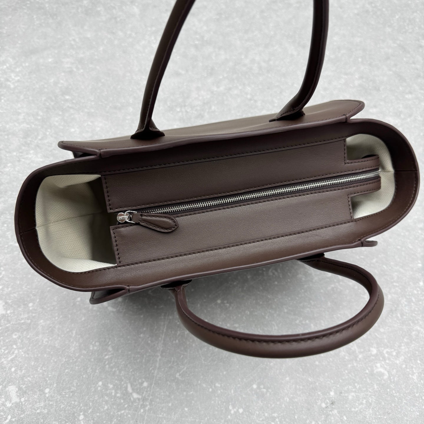 The Row 2025 Marlo  Bag Chocolate Leather