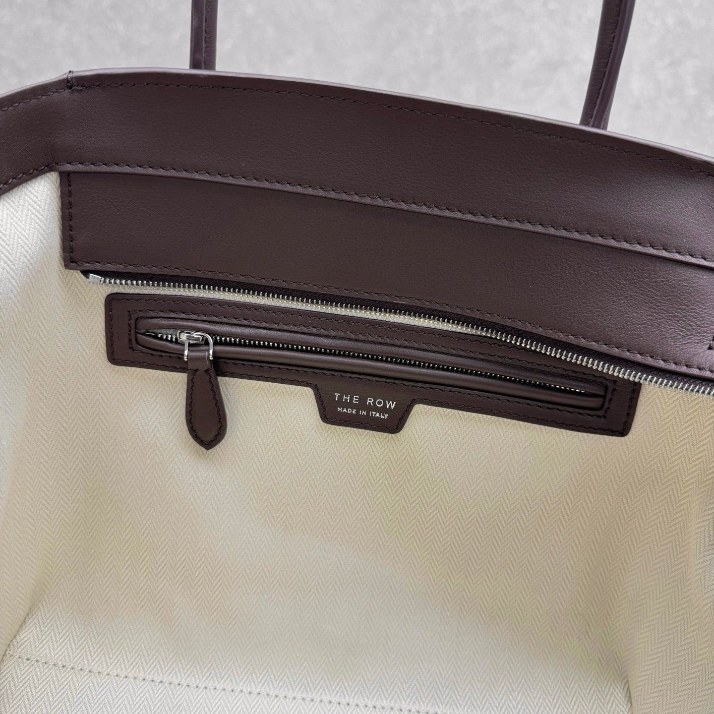 The Row 2025 Marlo  Bag Chocolate Leather