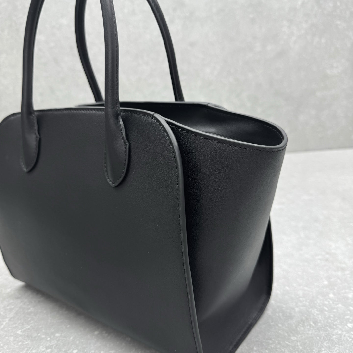 The Row 2025 Marlo Bag  Black Leather