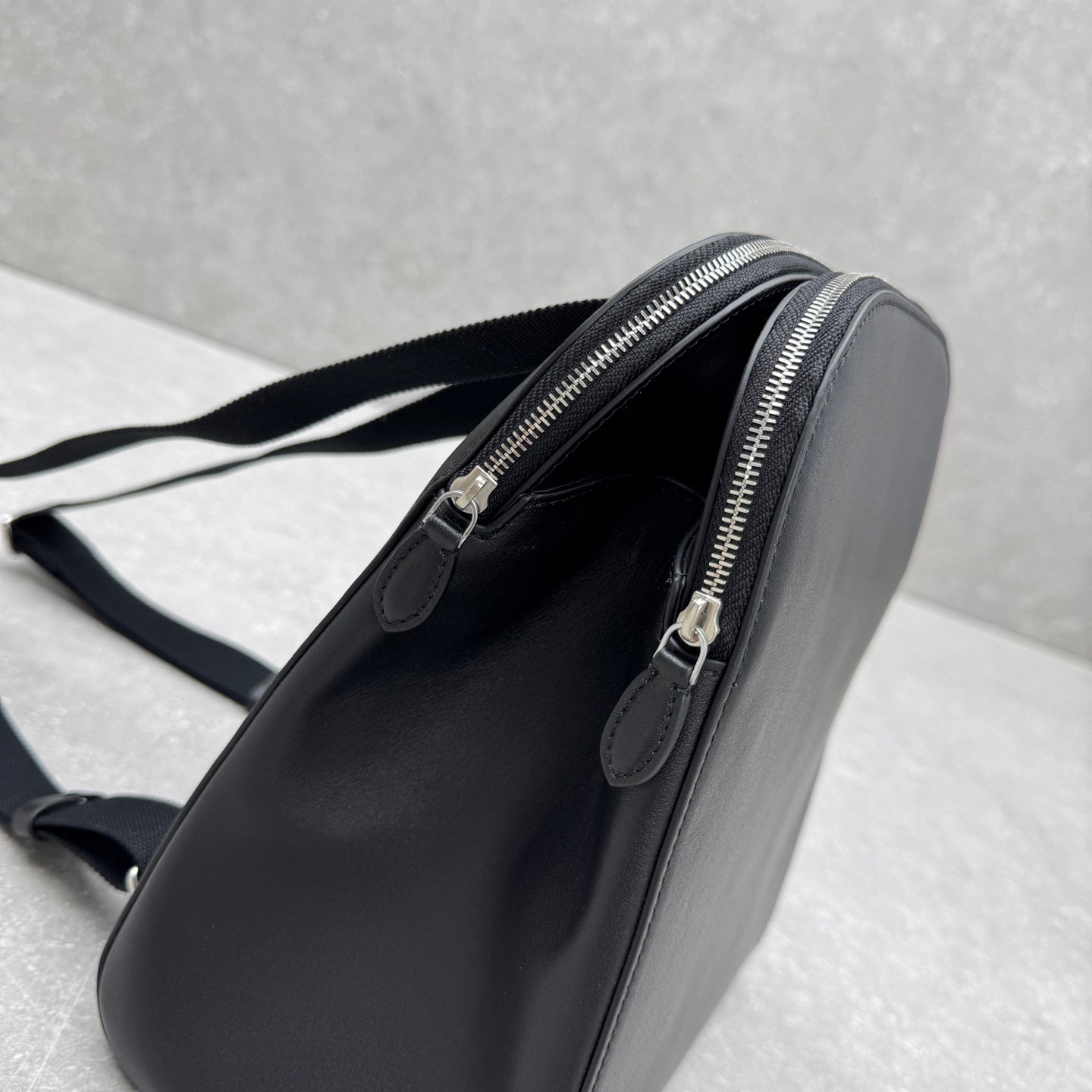 The Row 2025 Harper Backpack 26cm Black Leather