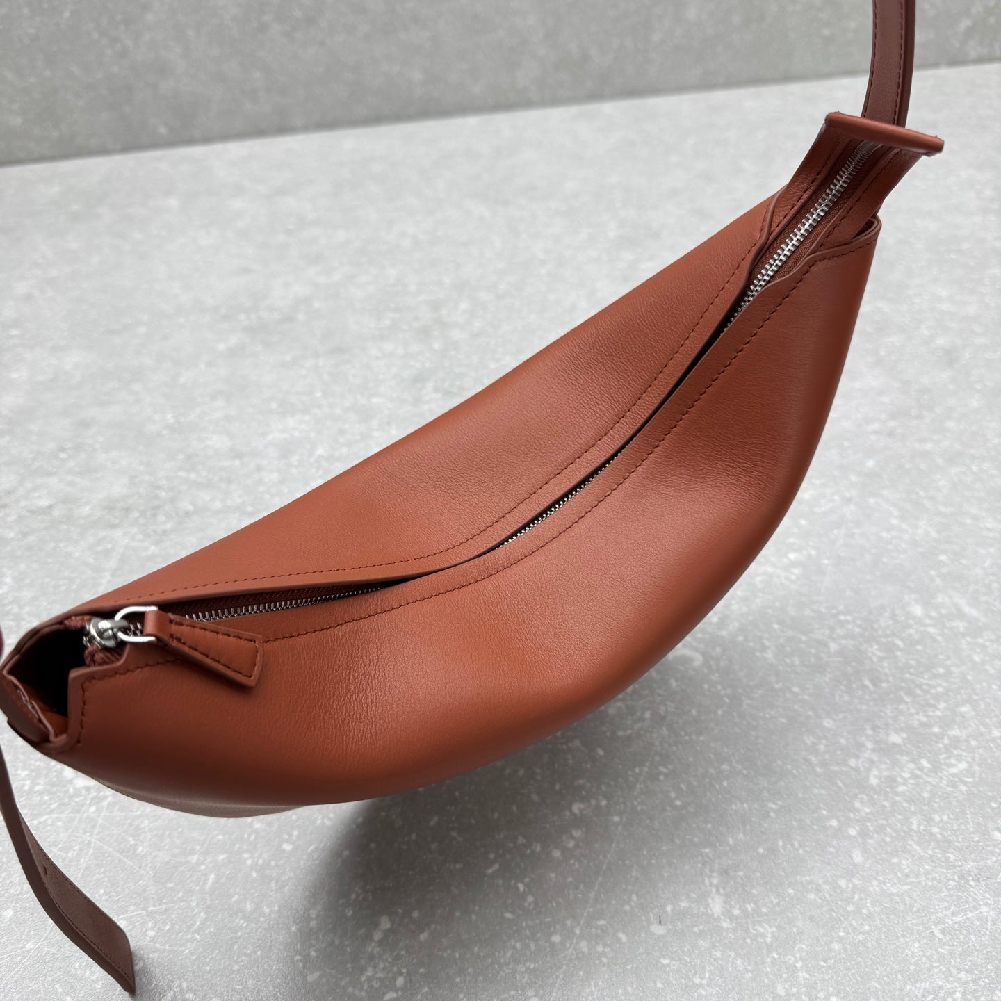 The Row 2025 Jouve Bag 34cm Brownish-red Calfskin