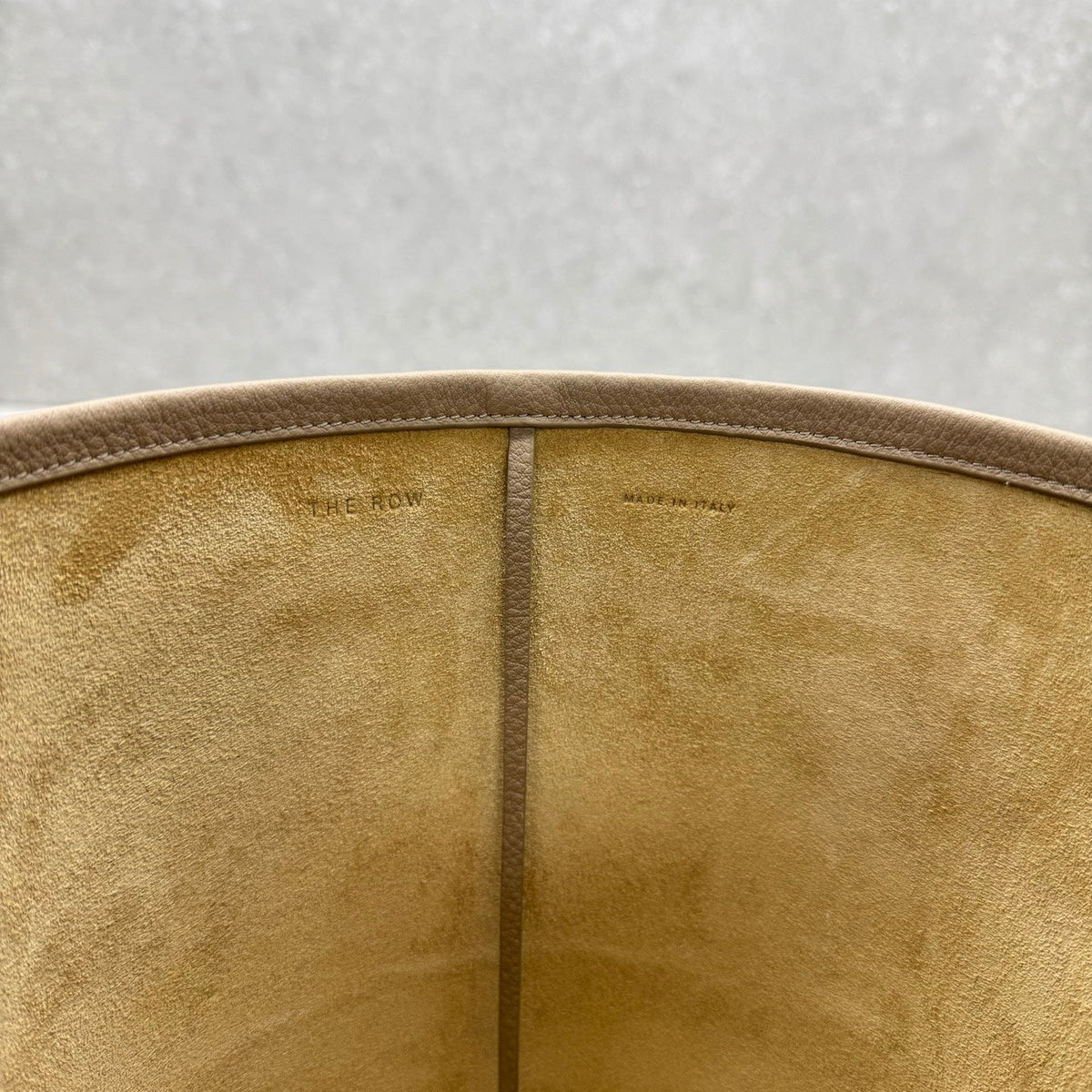 The Row 2025 N/S Park Tote Bag Milk Tea Calfskin