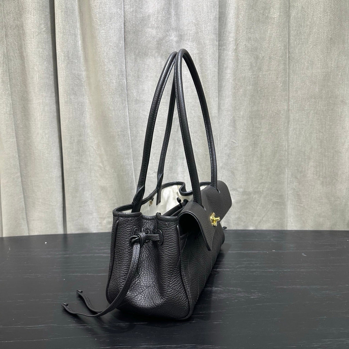 Chanel 2026 Shopping Bag 33cm Black Grained Calfskin