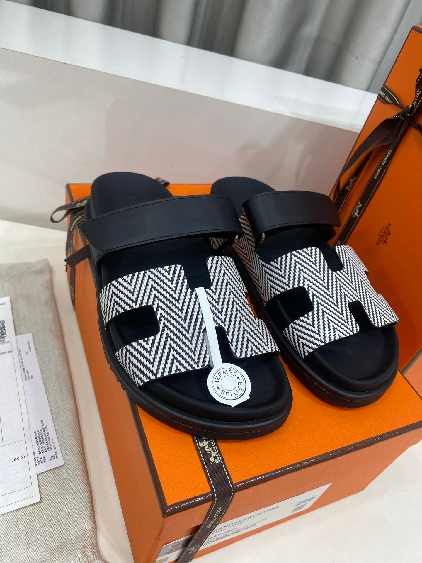 Hermes 2026 Chypre Sandal With Zigzag H Pattern 957593