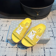 Loewe x Birkenstock Slide Yellow Cowhide Suede