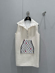 CC 25 Dress White Wool