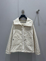 CD 25 Monogram Jacket Beige Polyester