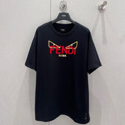 Fendi 25 Little Monster Eyes T-shirt Black Cotton