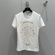 CD 25 T-shirt White Gold cotton 211144