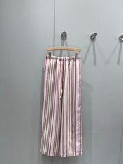 Celine 25 Trouser Pink mix colors Tencel Linen 218678