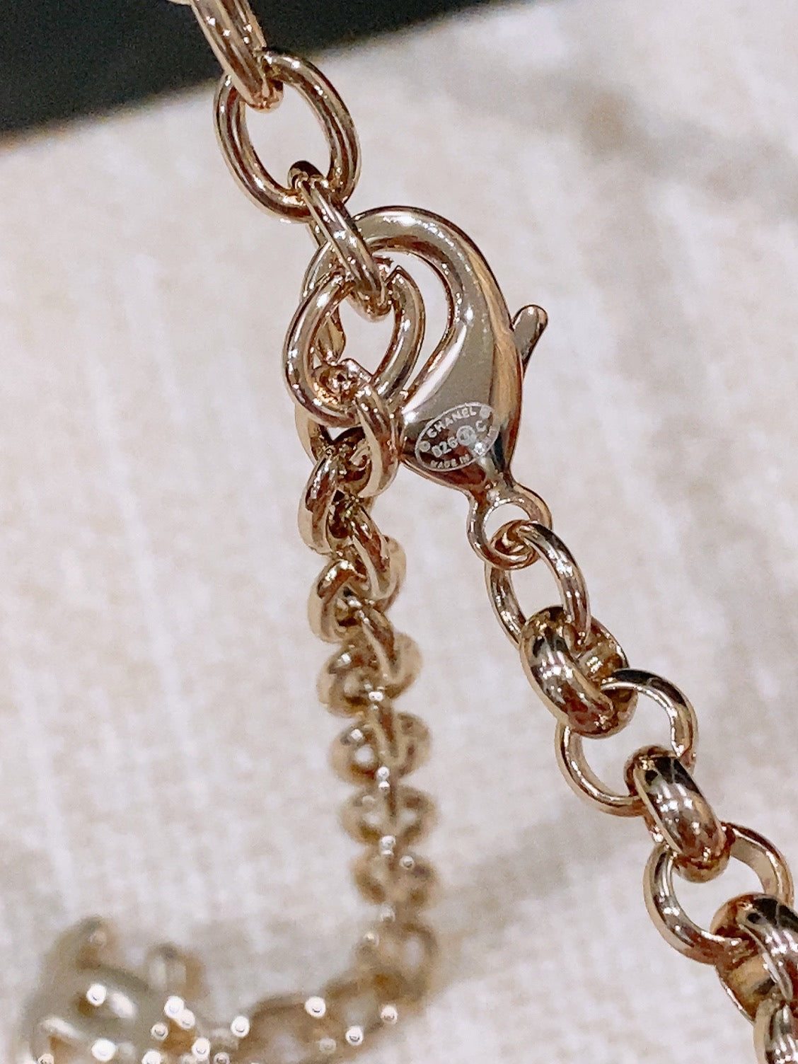 Chanel 2026 CC Letter Charm Layered Chain Necklace Belt