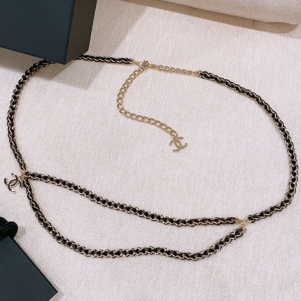 Chanel 2026 Interwoven CC Chain Belt 214356