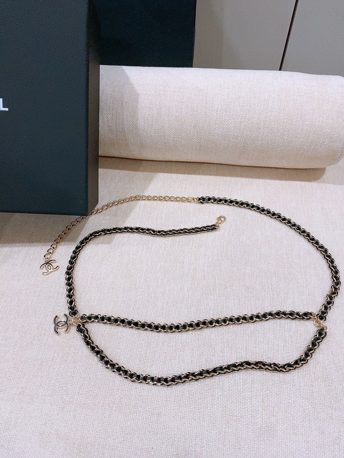 Chanel 2026 Interwoven CC Chain Belt 214356