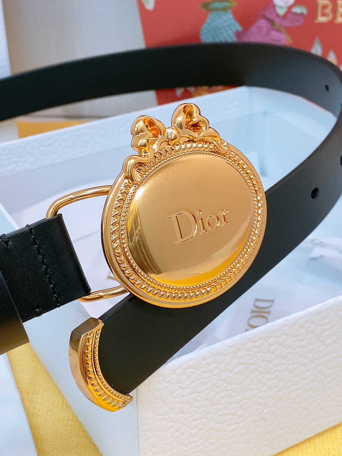 Dior 2026 Oval Buckle Belt 2.5cm Smooth Calfskin