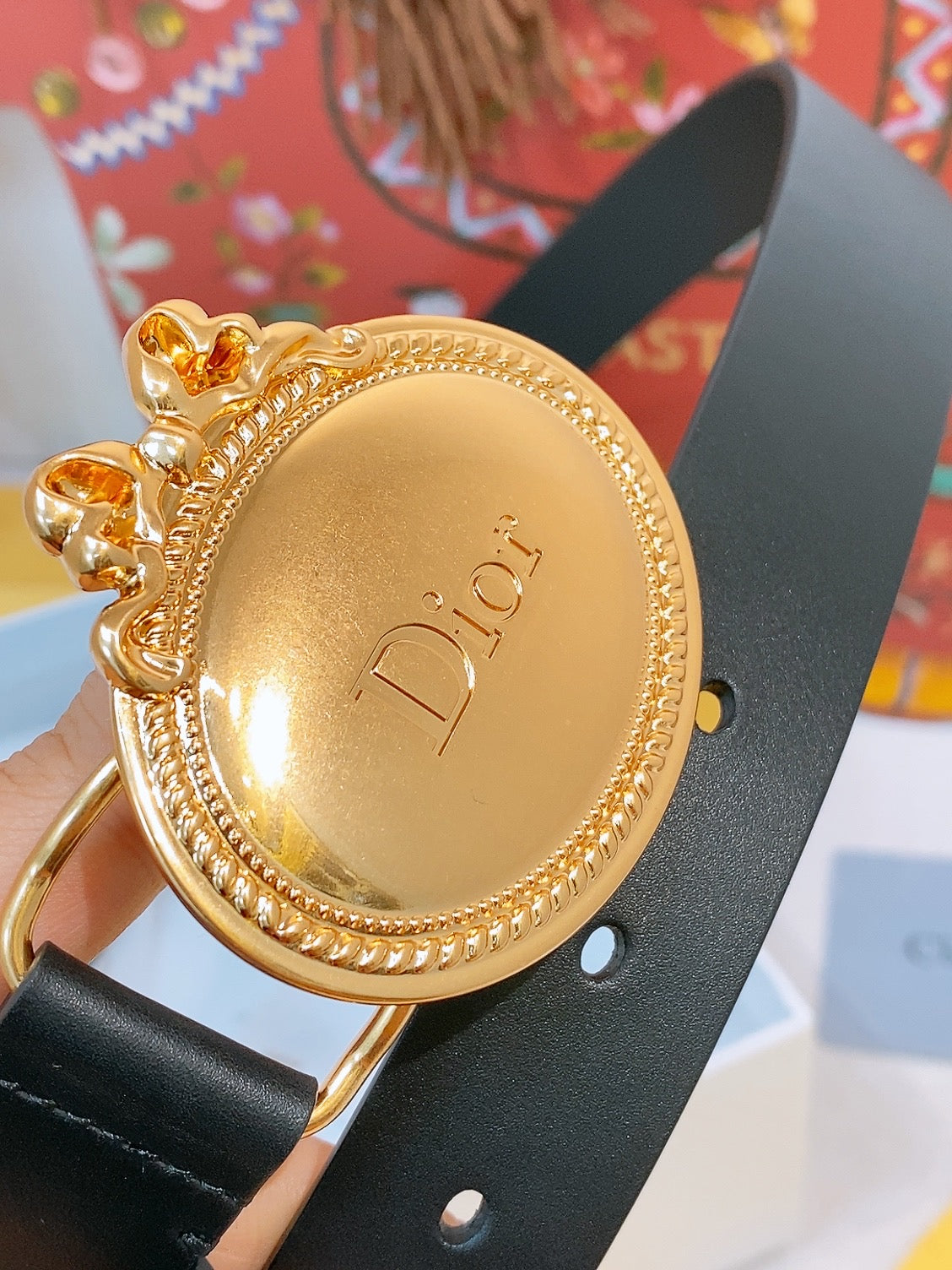 Dior 2026 Oval Buckle Belt 2.5cm Smooth Calfskin