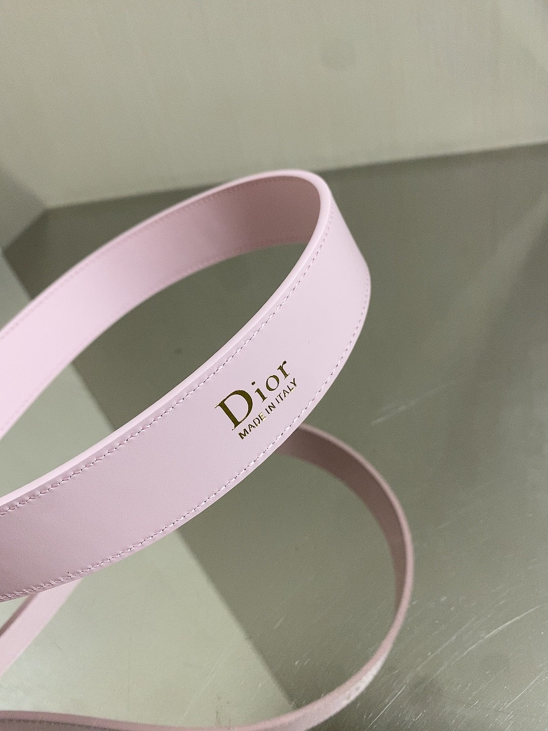 Dior 2026 30 Montaigne Reversible Belt 30mm Pink Gold Calfskin