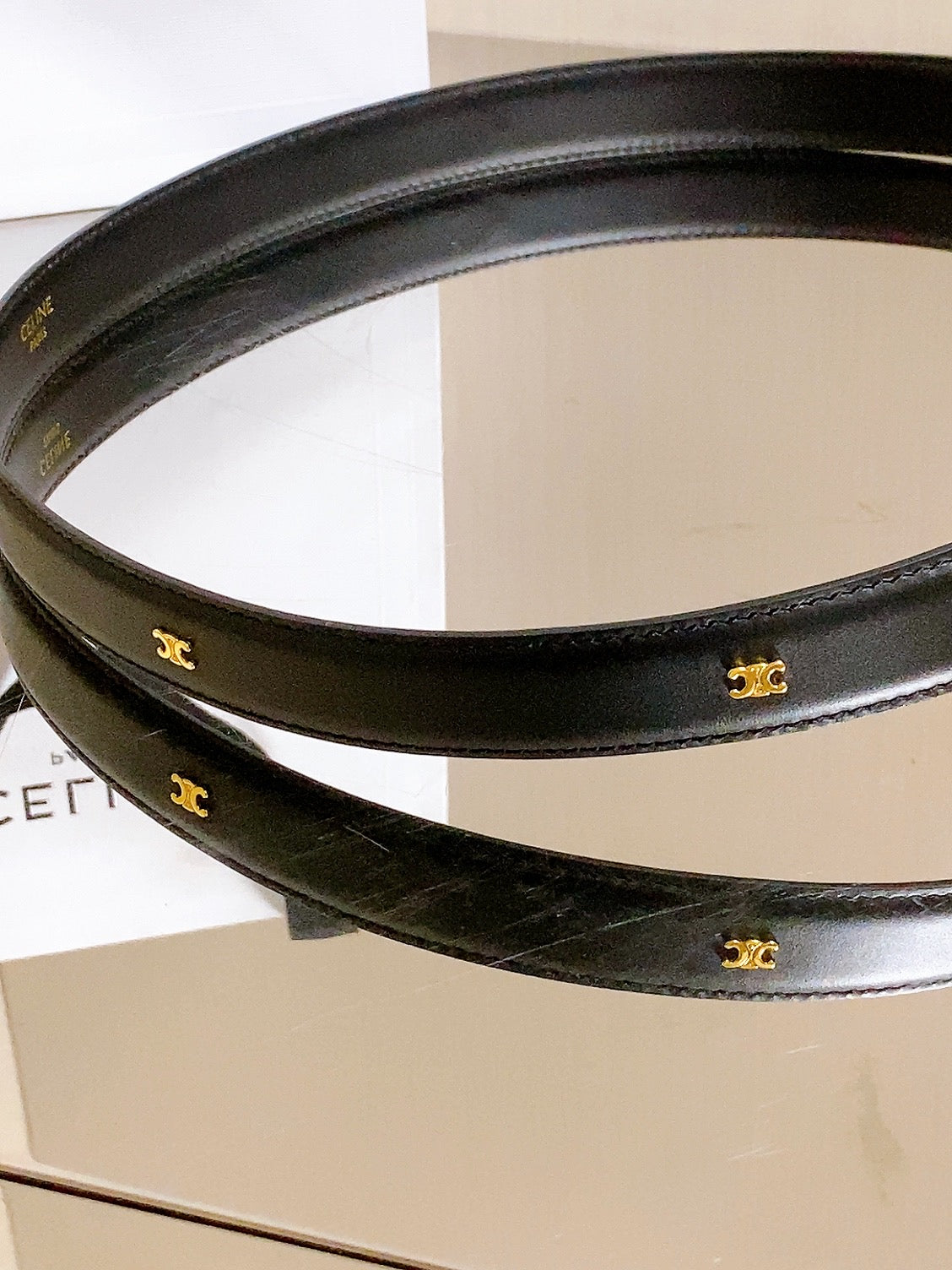 Celine 2026  Maison Belt 25mm Leather