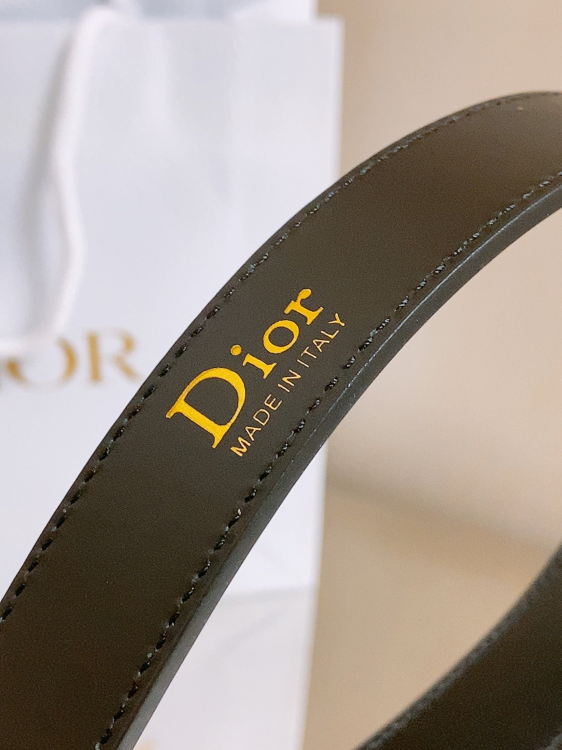 Dior 2026 Dior Médaillon Belt 25mm Leather 216226