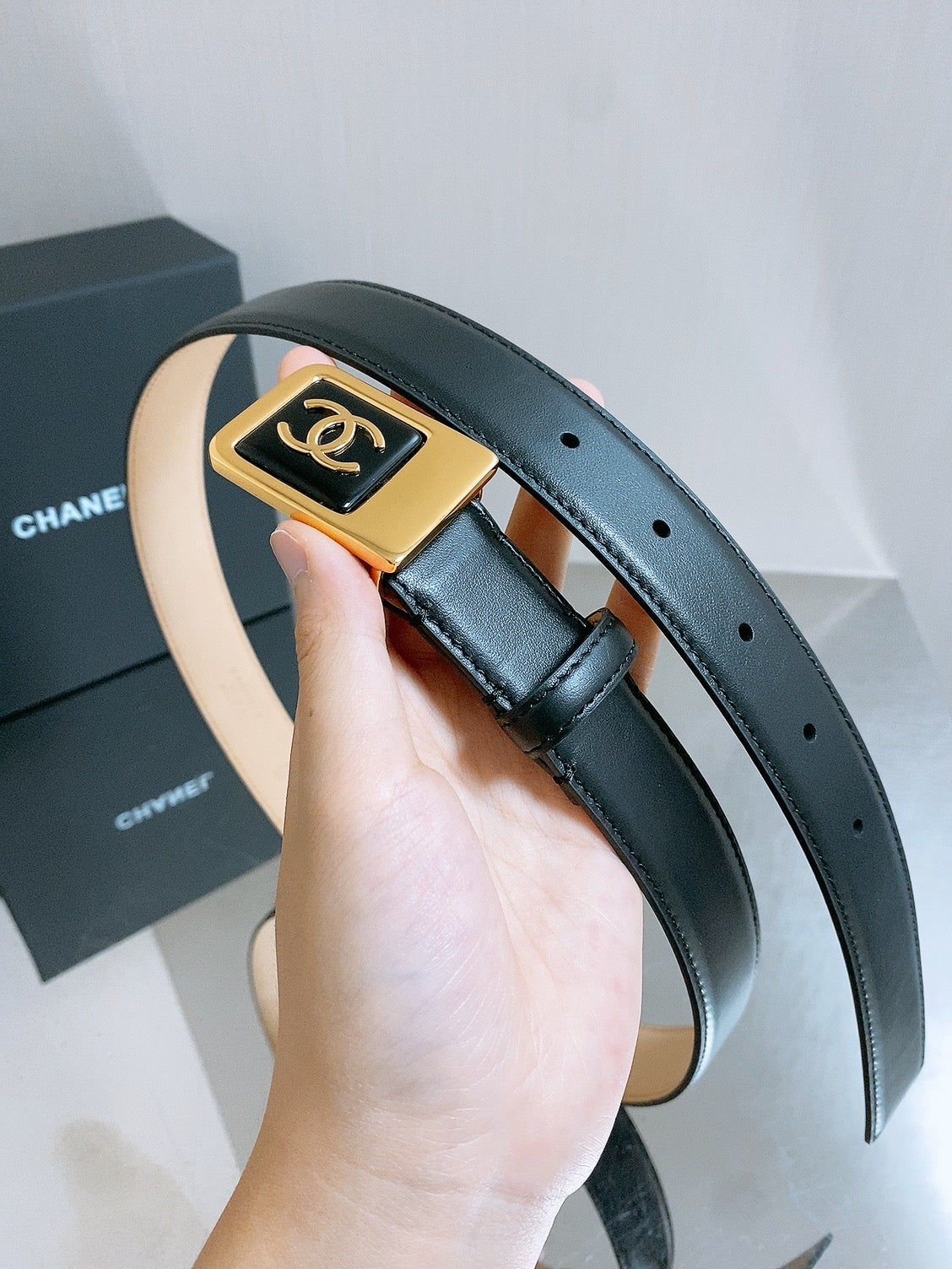 Chanel 2026 CC Buckle Belt 30mm Calfskin