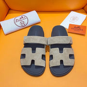 chypre sandal beige esquisse suede black calfskin